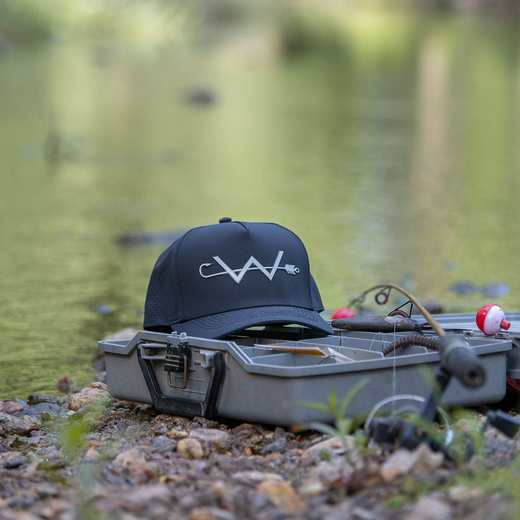 ball cap with fish hook svg Angler