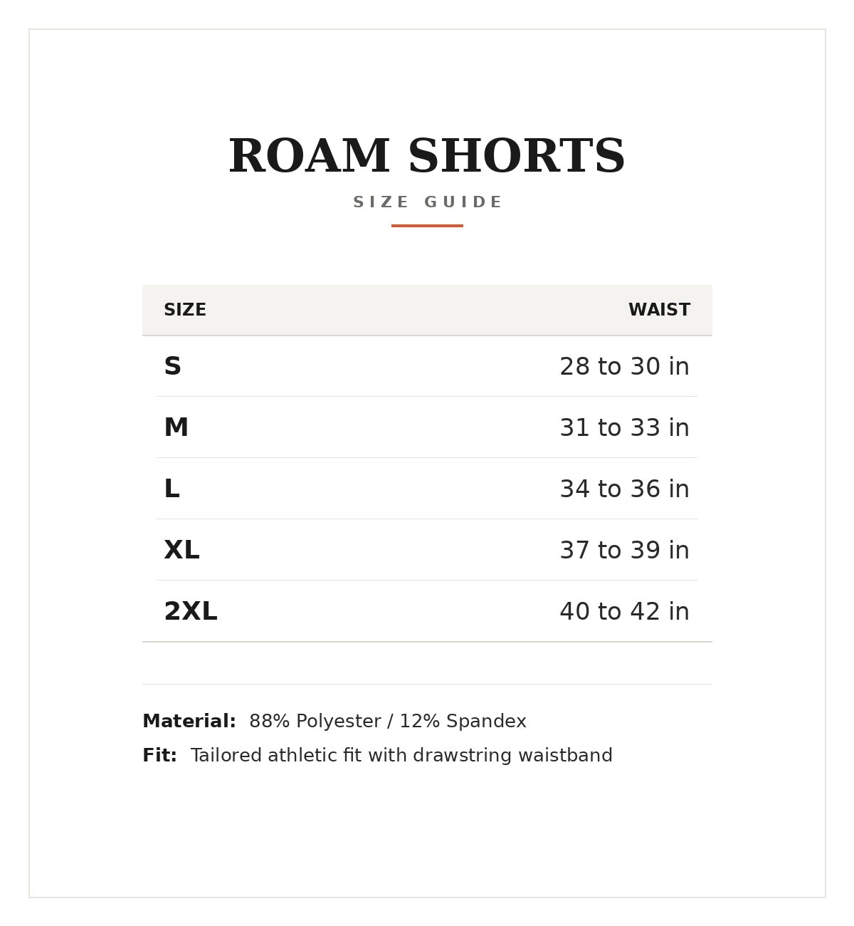 Olive (Roam Shorts)